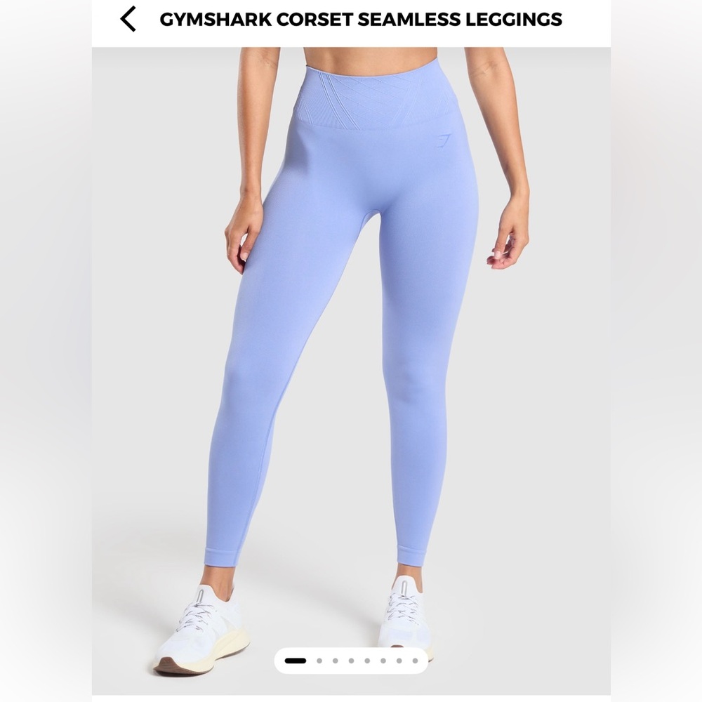 Gymshark corset seamless linear leggings L/XL blue